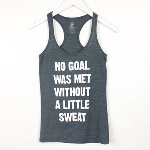 Body Rags Size XS “No Goal Was Met” Racerback Tee
